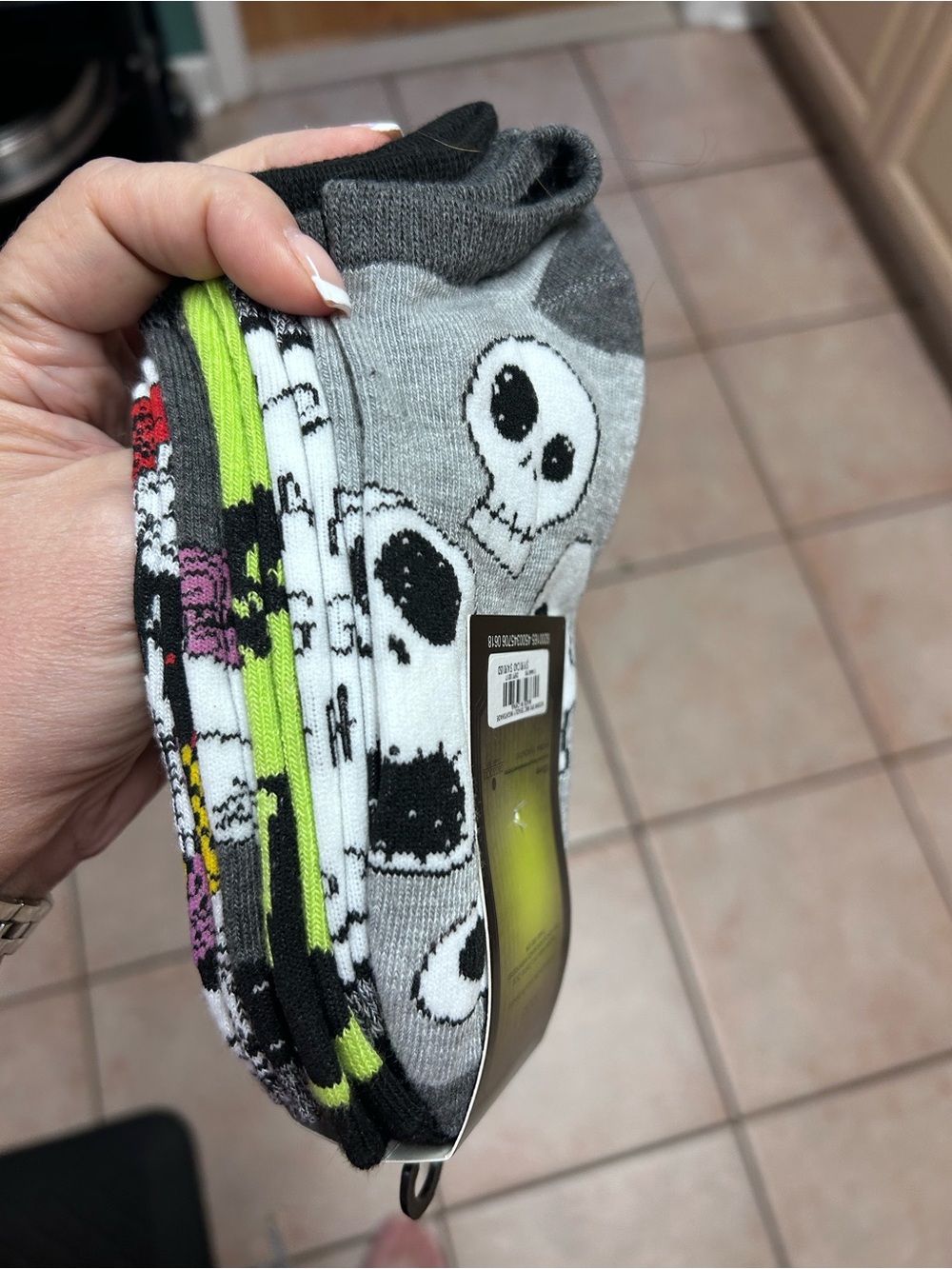 NWT Nightmare Before Christmas Unisex Low-Cut Casual Socks Size 4-10 Unisex